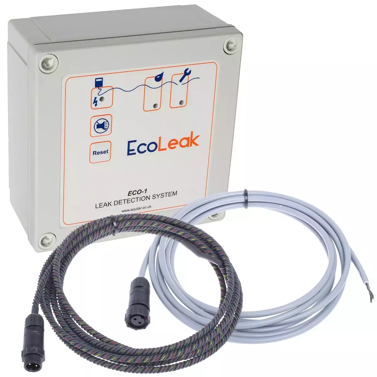 EcoLeak ECO-SC-5 zestaw: czujnik liniowy zalania wodą 5,0 m | 2 przekaźniki